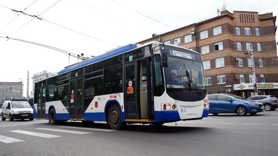 Маршрут троллейбуса №4 временно заменят на автобусное сообщение в Вологде