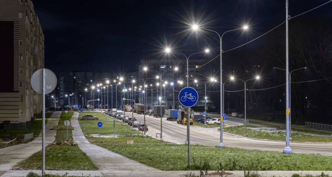 30 километров новых линий электроосвещения установили в Вологодской области