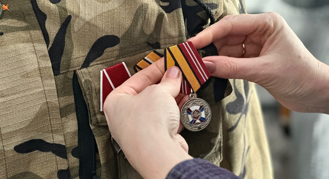 Медаль «За воинскую доблесть» получил участник СВО из Сямженского округа