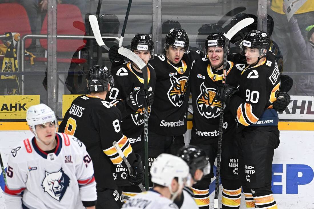 Череповецкая «Северсталь» обыграла «Нефтехимик» и досрочно вышла в плей-офф КХЛ