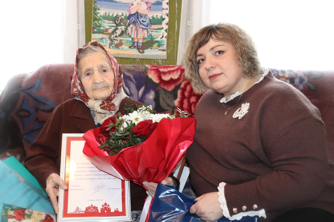 Нина Бузденкова из Бабаева отметила вековой юбилей