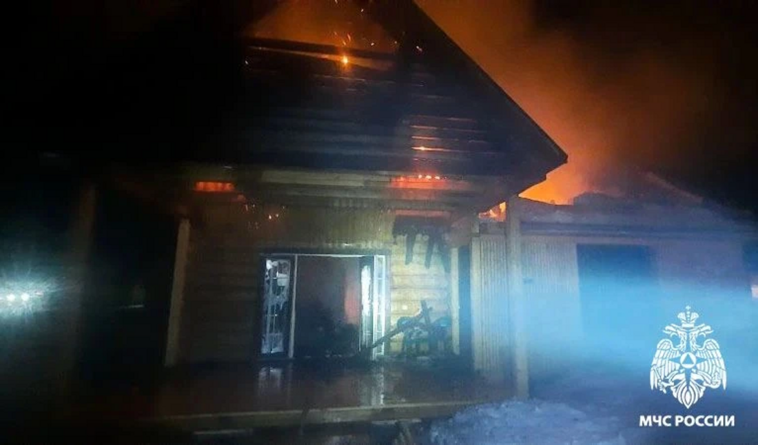 Крупный пожар произошёл в Великоустюгском округе