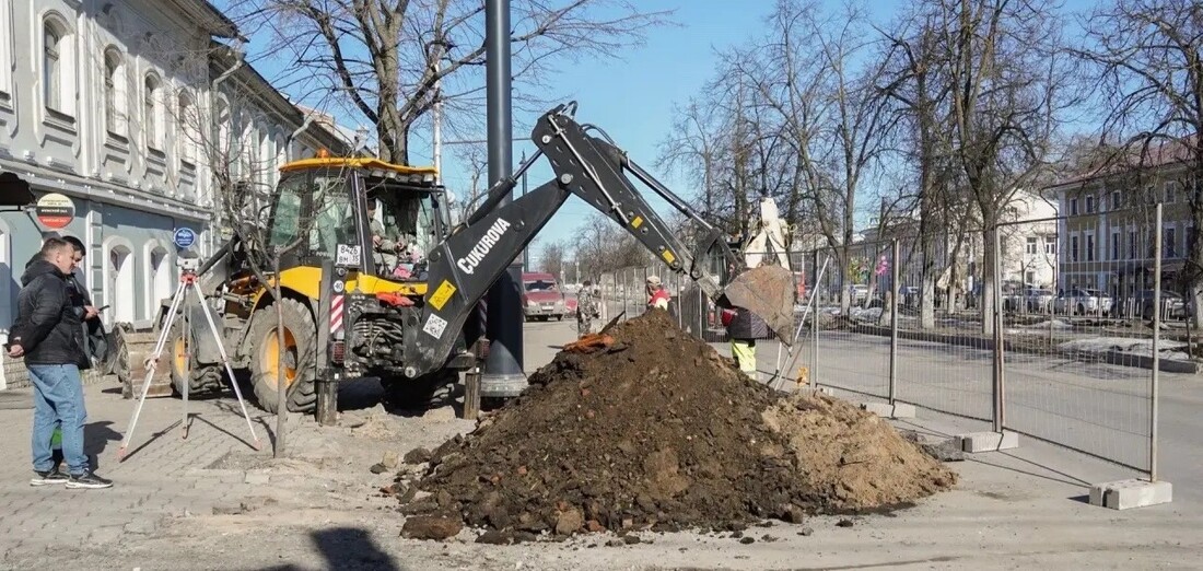 Ремонт улицы Мира возобновился в Вологде