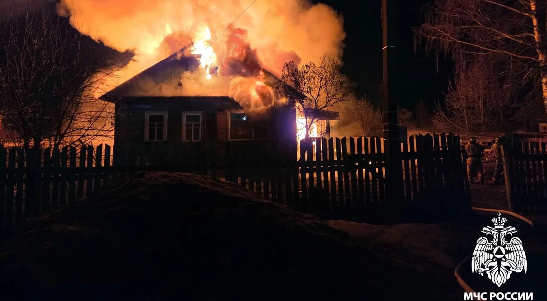 Многодетная семья лишилась дома в Харовске