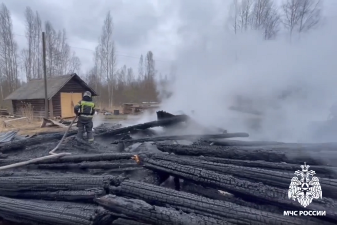 Пожилая пенсионерка пострадала при пожаре в своём доме в Череповецком округе