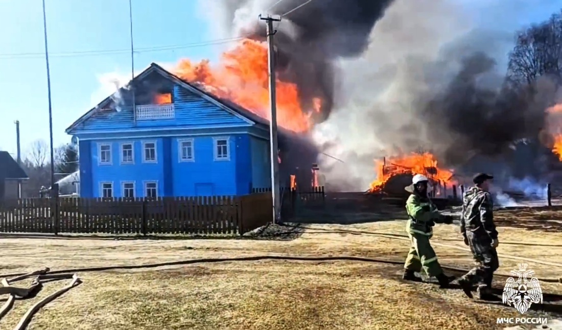 Останки женщины нашли на месте крупного пожара в Сямженском округе