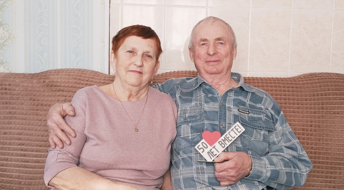 Супруги Софроновы из Вытегорского округа отметили 50-летие совместной жизни