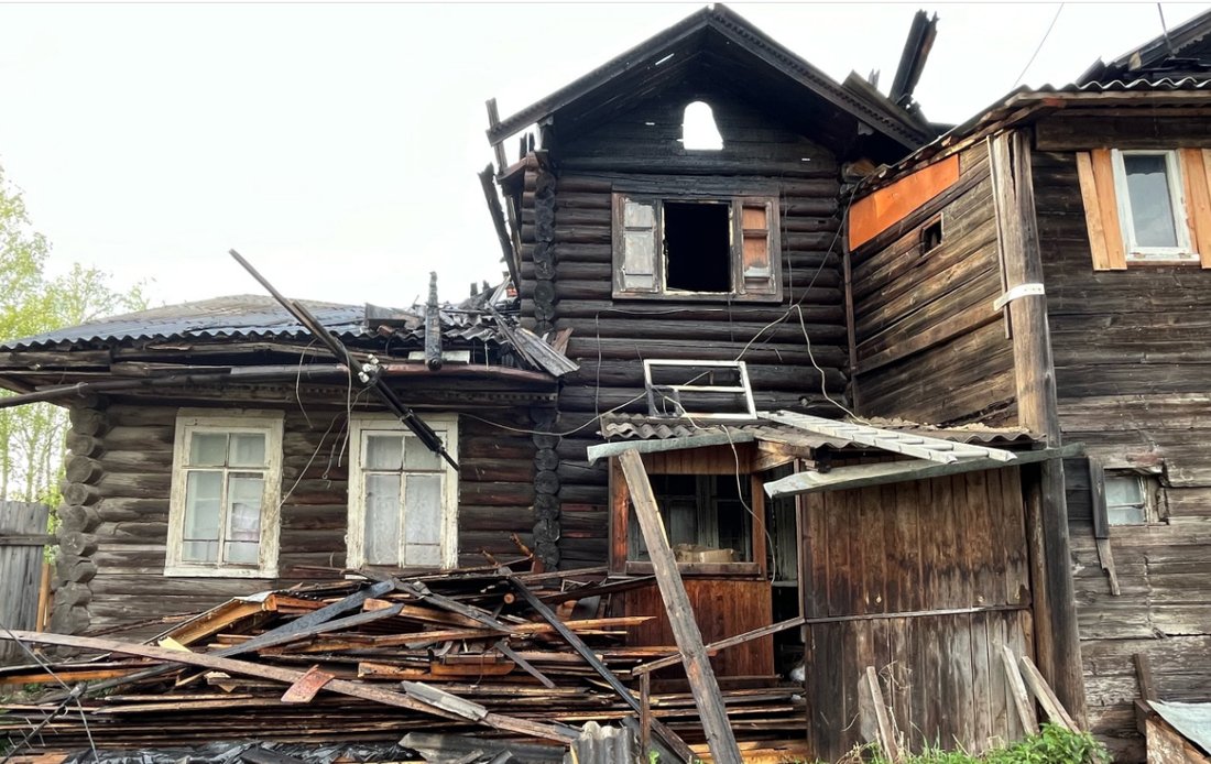 Неосторожное курение привело к пожару в Великом Устюге: есть пострадавший