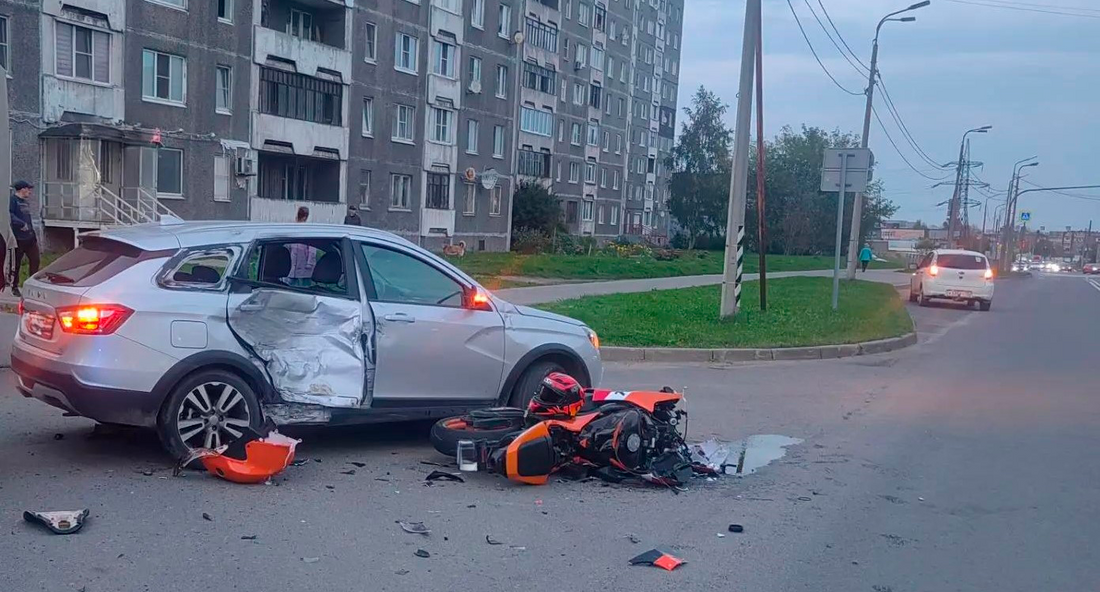 Мотоциклист скончался в результате ДТП в Череповце
