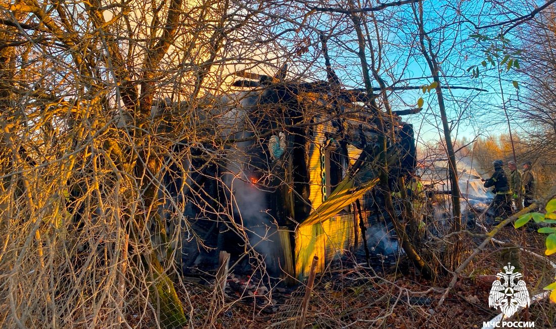 Пожилой мужчина пострадал при пожаре в Шекснинском округе