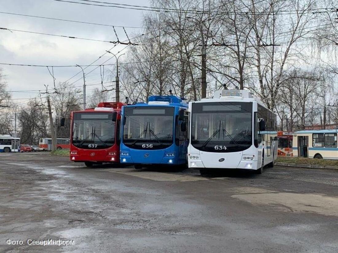 Киров закупил новую партию вологодских троллейбусов