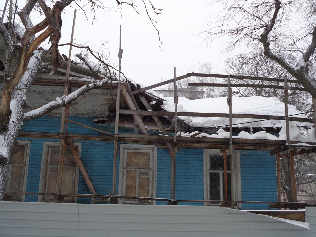 В Вологде обрушилась крыша исторического здания