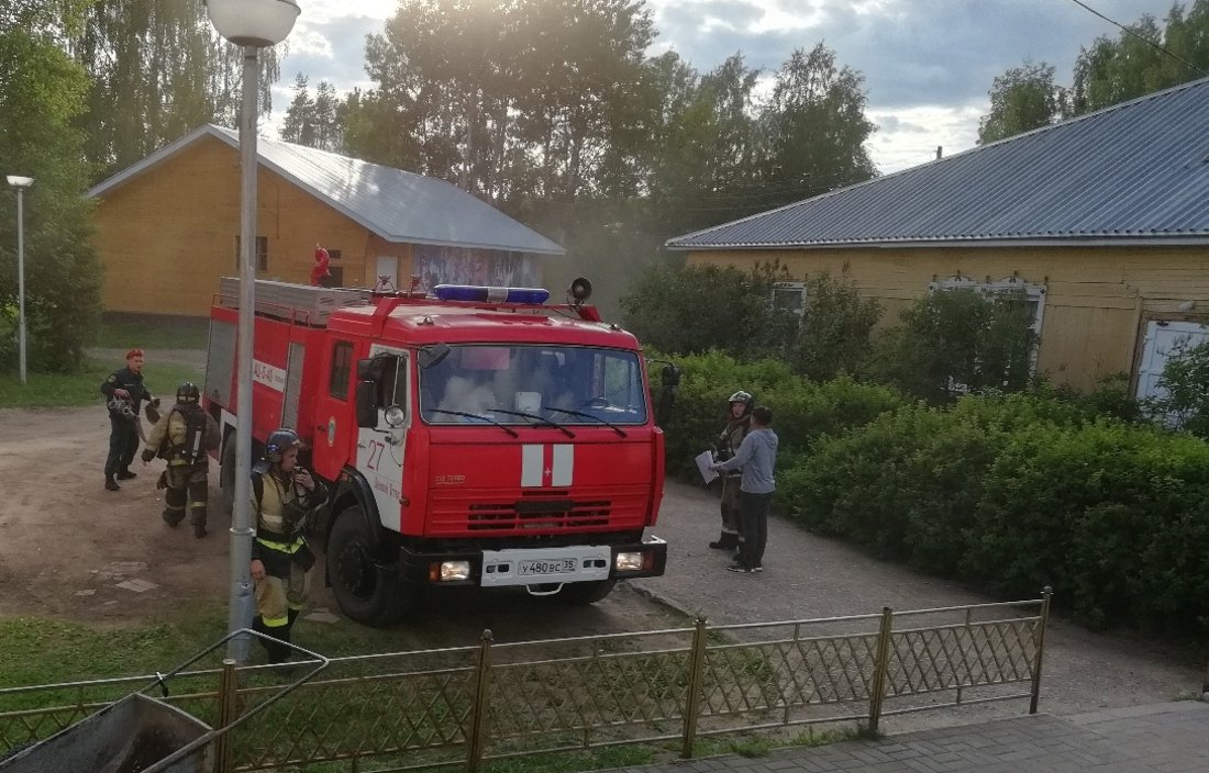 Пожар в санатории: в Великоустюгском районе прошли учения