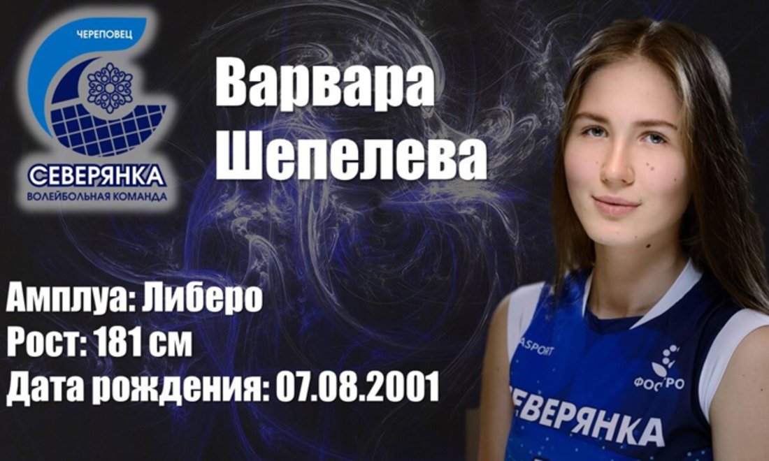 Череповецкая волейболистка вошла в состав молодёжной сборной России