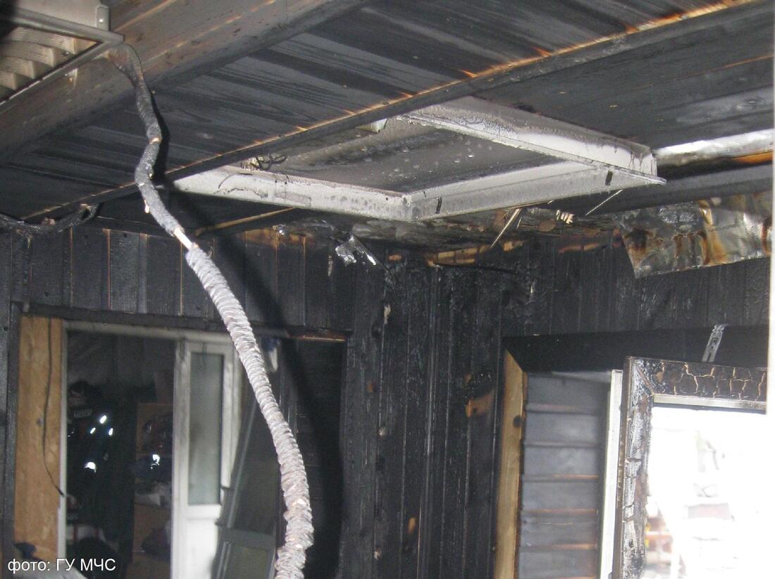 Из-за повреждённой печи чуть не сгорела частная баня в Вологде