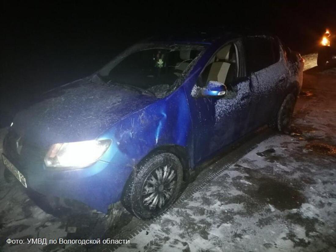Водитель иномарки не справился с управлением и съехал в кювет в Череповецком районе