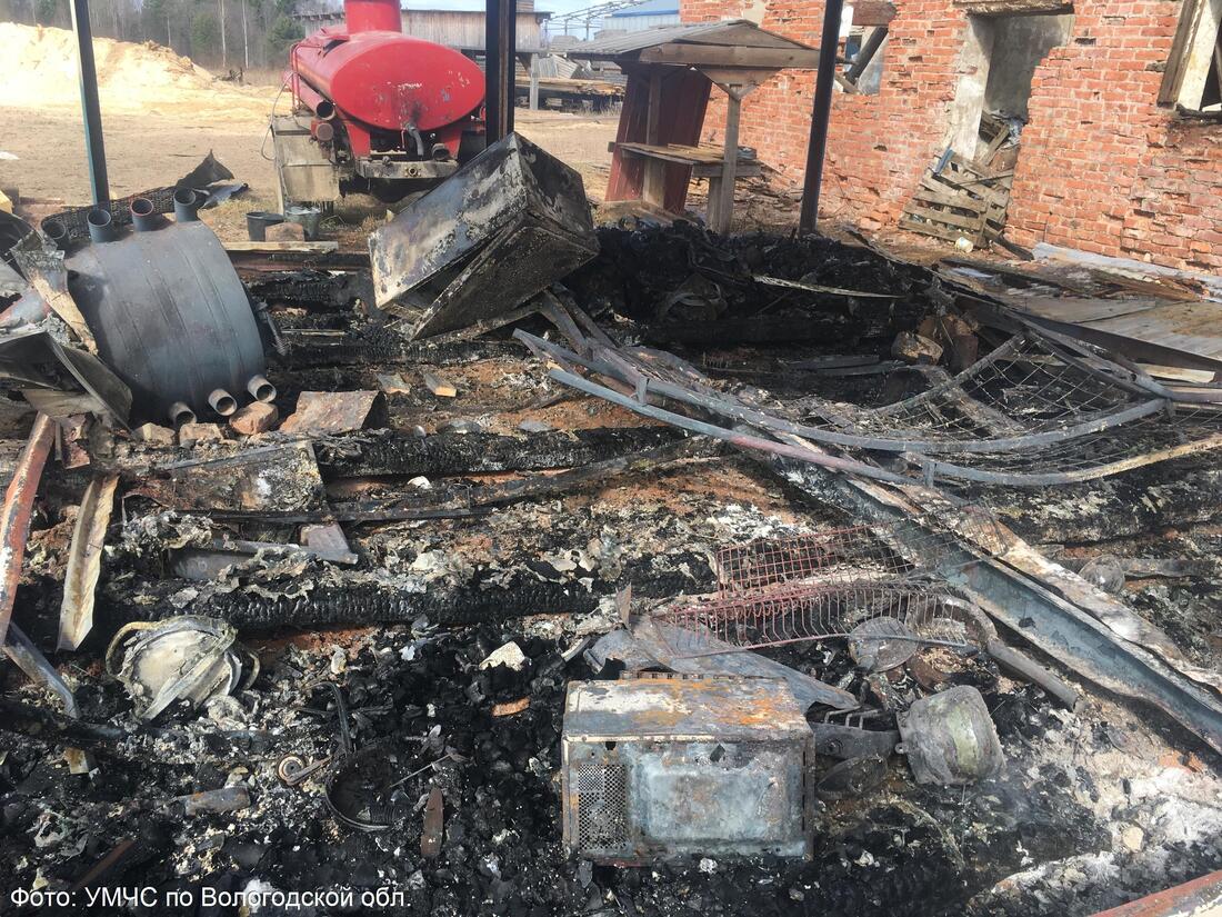 Рабочий погиб при взрыве газового баллона в Устюженском районе