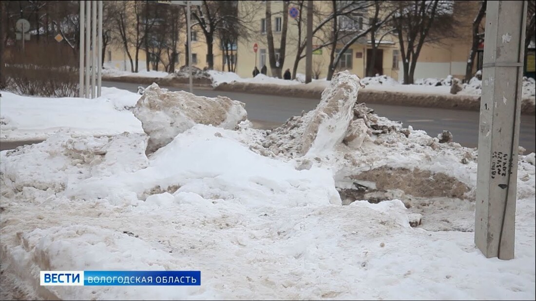 В Вологде усилят контроль за вывозом снега с городских улиц и дворов