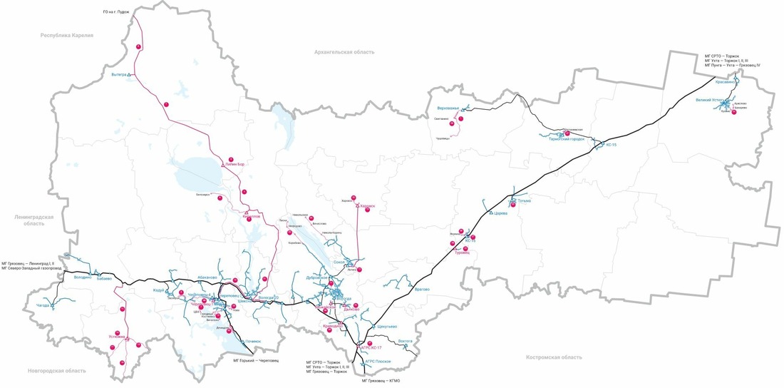 В Вологодской области появились интерактивные карты с планом газификации 