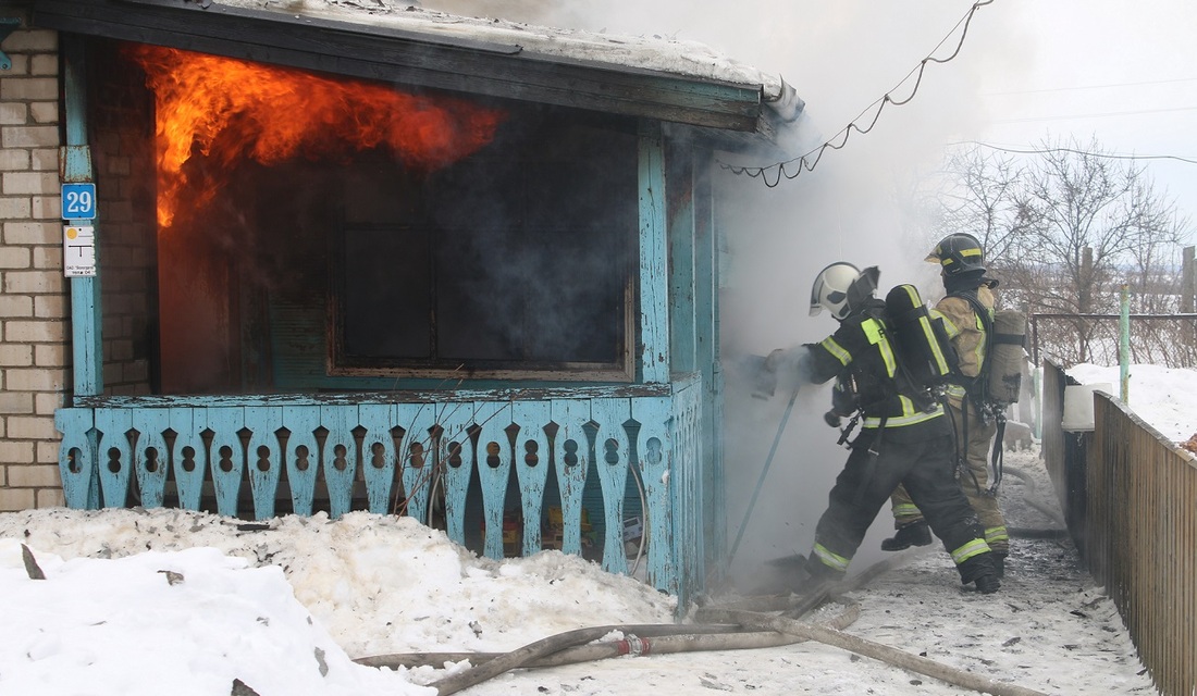  Пожилая женщина пострадала при пожаре в Вологодском районе