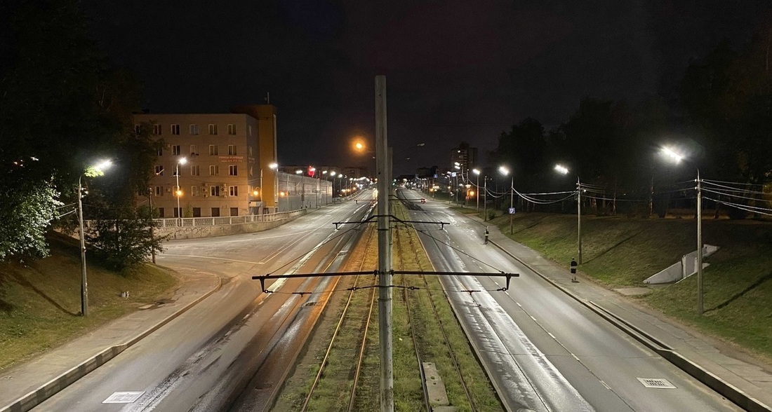 Новые светодиодные фонари устанавливают на улицах Череповца