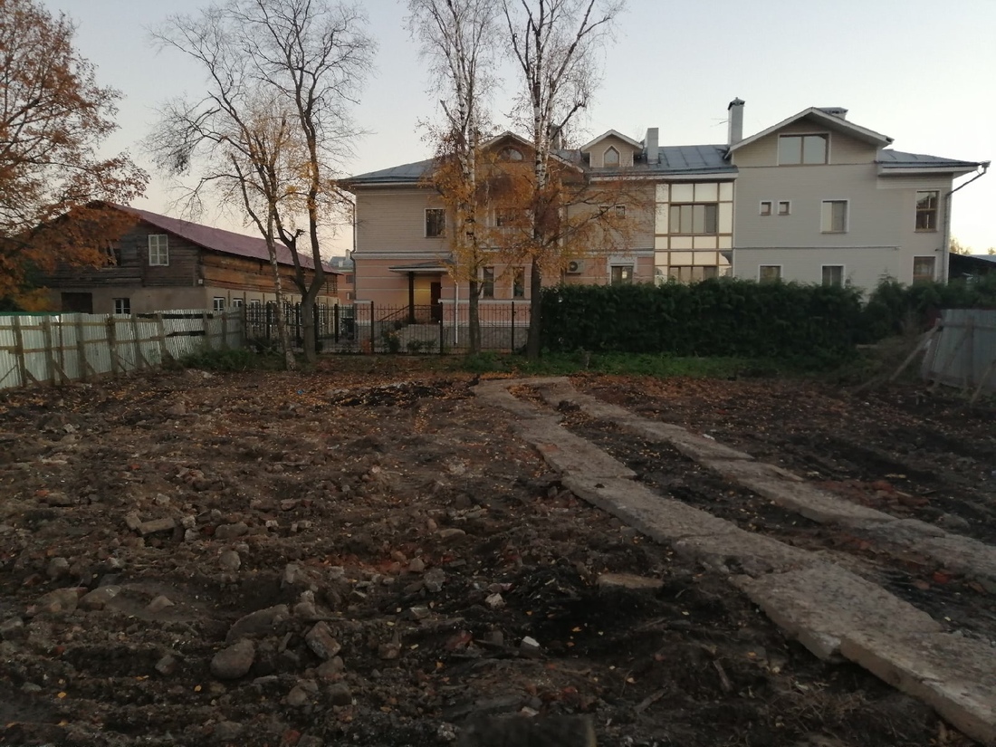 Развалины печально известного «Дома со штурвалом» в Вологде полностью расчищены