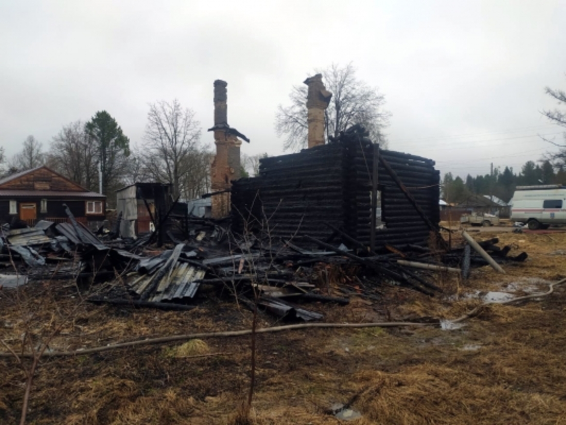 59-летний грязовчанин погиб на пожаре в собственном доме