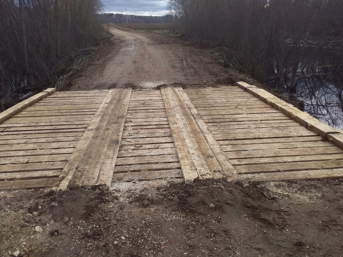 В Чагодощенском районе построили новый мост