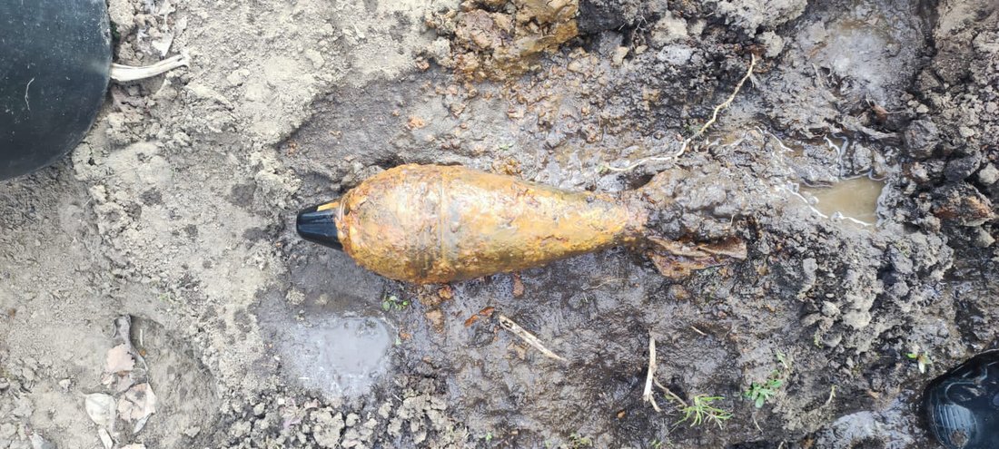 Миномётный снаряд времён ВОВ нашёл на своём участке дачник из Вологды