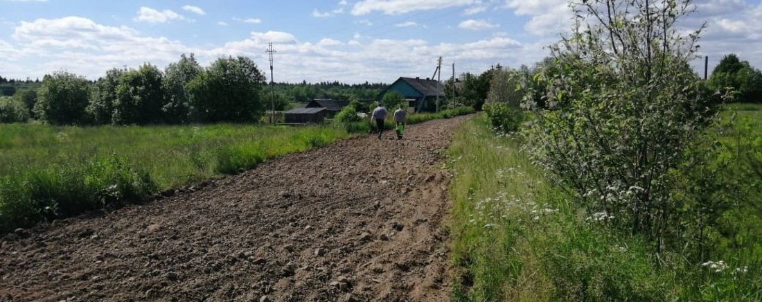 Ремонт дороги на хутор Глубокое начался в Грязовецком районе