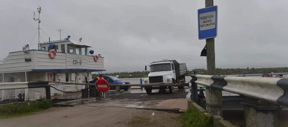 Временно закрыта водная переправа через Шексну в Кирилловском районе