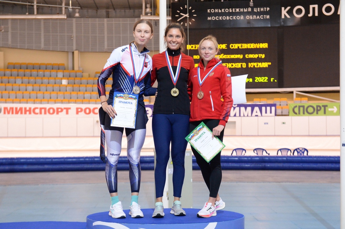 Череповецкая конькобежка Евгения Лаленкова завоевала 2 медали на «Кубке Коломенского кремля»