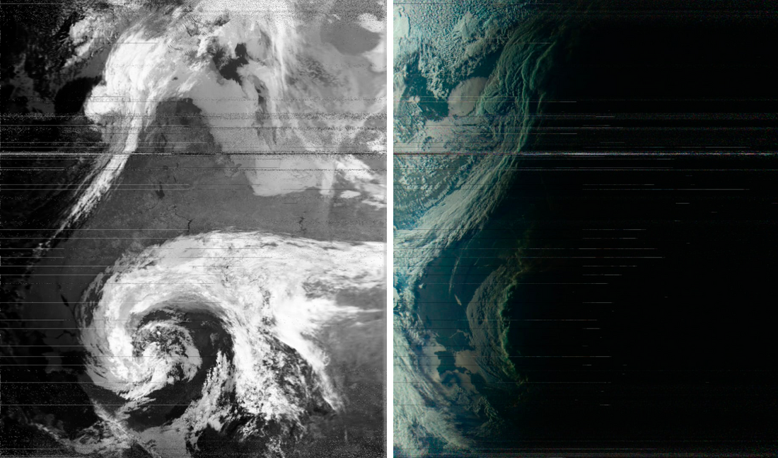 Снимки циклона со спутника получил школьник-радиолюбитель из Великого Устюга