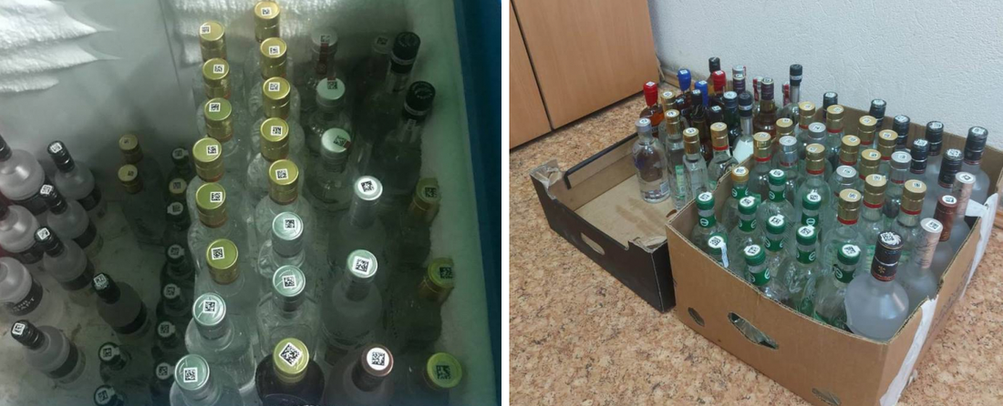 Свыше 30 литров контрафактного алкоголя изъято полицией в одном из баров Вологды