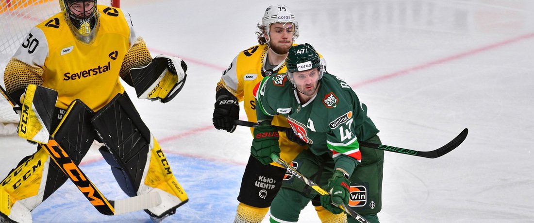Хоккейная «Северсталь» проиграла казанскому «Ак Барсу»