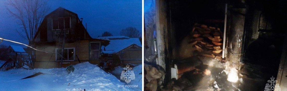 Пожилая женщина пострадала при пожаре в Бабаевском районе
