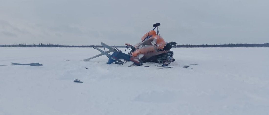 Вертолёт МИ-8 "Вологодского авиапредприятия" потерпел крушение под Мурманском