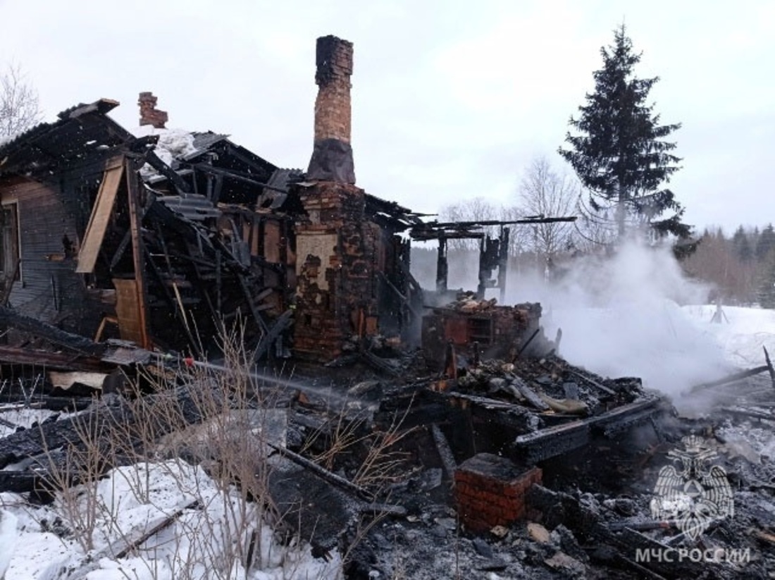 Крупный пожар унёс жизнь женщины в Вологодском округе