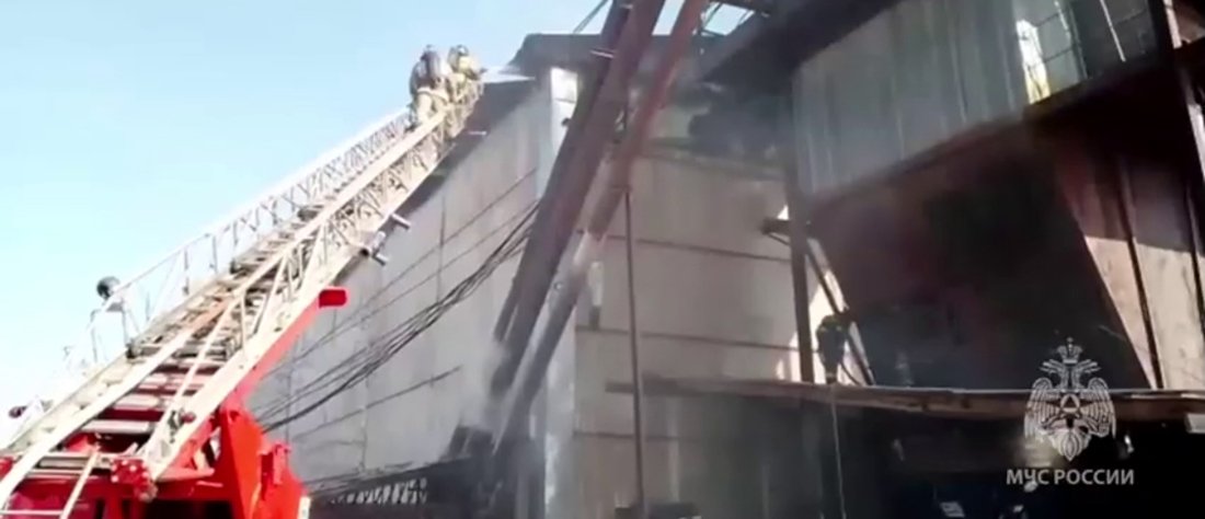 Крупный пожар на деревообрабатывающем предприятии произошёл в Череповецком районе