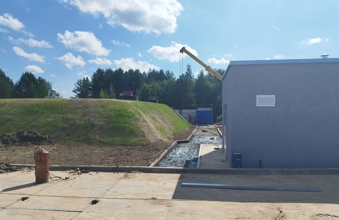 Строительство системы по очистке воды продолжается в Тарногском округе