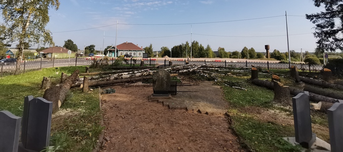 Погром на братских могилах: жители села Ошта возмущены порядком проведения коммунальных работ