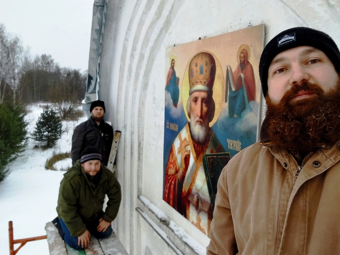 Образом Николая Чудотворца украсили храм в Грязовецком округе