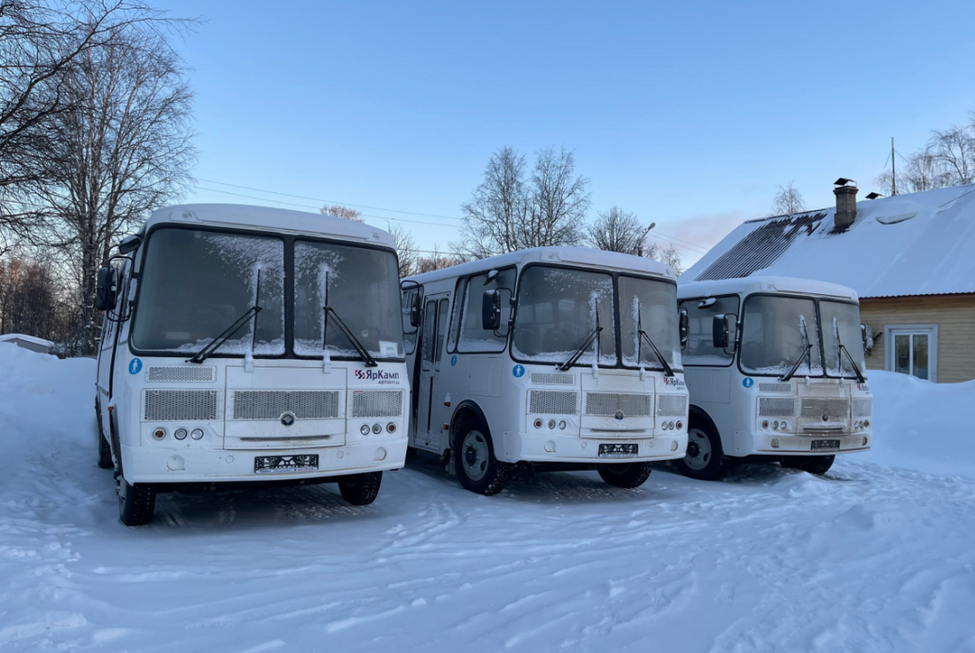 Новые автобусы пополнили автопарк Вожегодского округа
