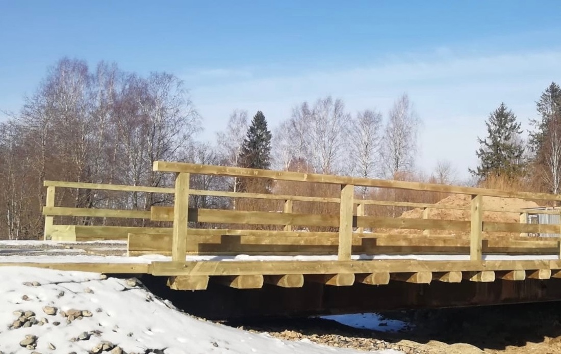 Ремонтные работы на мосту через реку Паненка завершены в Кирилловском округе