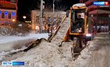 Ивановские коммунальные службы вывозят снег с улиц во избежание подтоплений